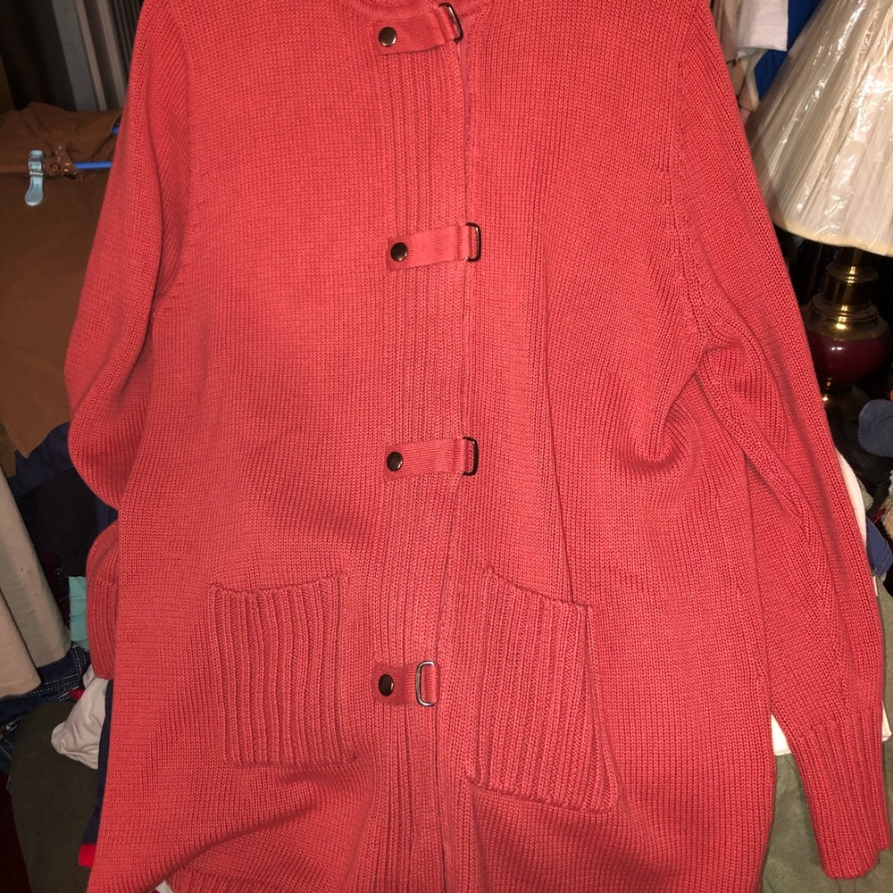 Long Dark Pink/Red Sweater (NWOT)